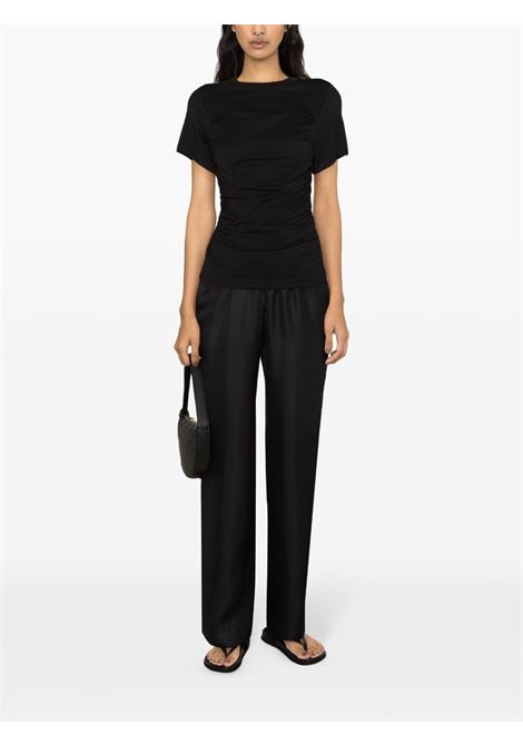 pantaloni alera silk twill donna neri LOULOU DE SAISON | ALERA LDSBLACK